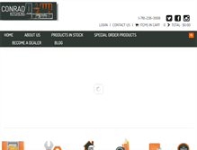 Tablet Screenshot of conrad-kitchens.com